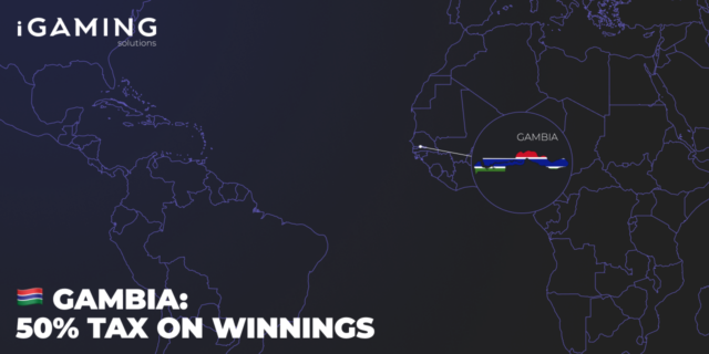 Gambia: 50% tax on winnings