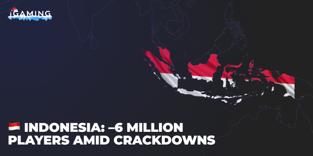 Indonesia: -6 million players amid crackdowns